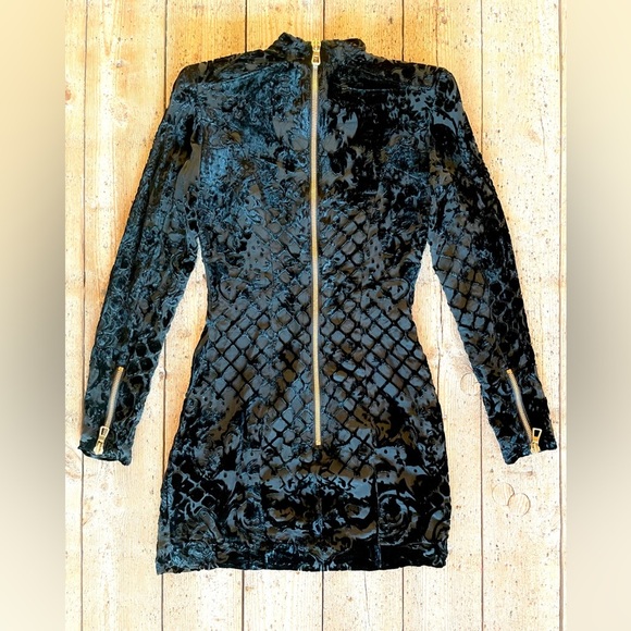 Balmain x H&M Silk Black Mini Dress 4 - Picture 10 of 12